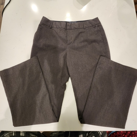 Banana Republic Martin Fit Trouser Pant Grey Women's Size 10 Wide Leg Career EUC - Picture 1 of 10